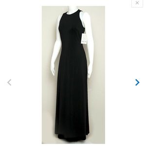 Floor length dark green maxi dress